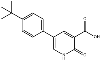 2-Hydroxy-5-(4-t-butylphenyl)nicotinic acid Structure