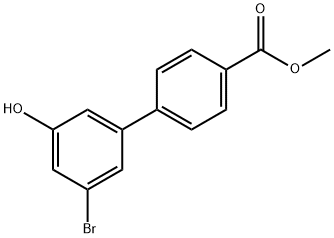 Methyl 4-(3-bromo-5-hydroxyphenyl)benzoate 구조식 이미지
