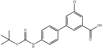 3-(4-BOC-Aminophenyl)-5-chlorobenzoic acid Structure