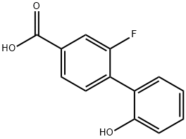 3-Fluoro-4-(2-hydroxyphenyl)benzoic acid Structure