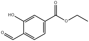 Benzoic acid, 4-formyl-3-hydroxy-, ethyl ester Structure