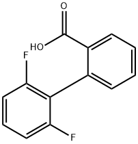 [1,1'-Biphenyl]-2-carboxylic acid, 2',6'-difluoro- Structure