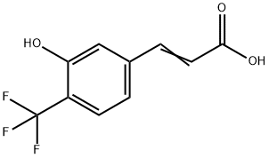 2-Propenoic acid, 3-[3-hydroxy-4-(trifluoromethyl)phenyl]- Structure