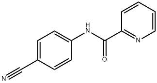 2-Pyridinecarboxamide, N-(4-cyanophenyl)- Structure