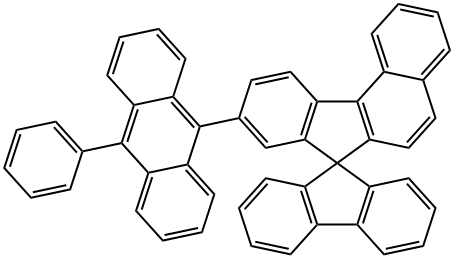 9-(10-phenylanthracen-9-yl)spiro-[benzo[c]fluorene-7,9'-fluorene] 구조식 이미지