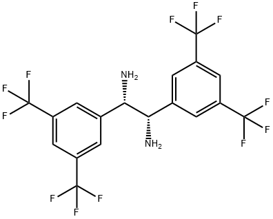 (1S,2S)-1,2-bis(3,5-bis(trifluoromethyl)phenyl)ethane-1,2-diamine 구조식 이미지
