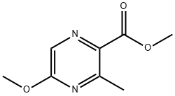 2-Pyrazinecarboxylic acid, 5-methoxy-3-methyl-, methyl ester Structure
