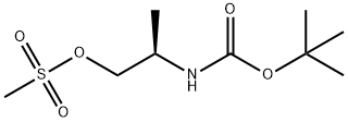 Carbamic acid, N-[(1R)-1-methyl-2-[(methylsulfonyl)oxy]ethyl]-, 1,1-dimethylethyl ester Structure