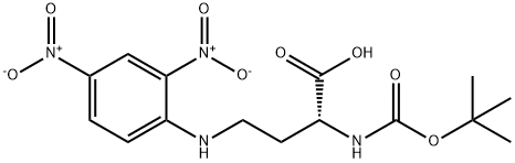 (2R)-4-(2,4-dinitroanilino)-2-[(2-methylpropan-2-yl)oxycarbonylamino]butanoic acid 구조식 이미지