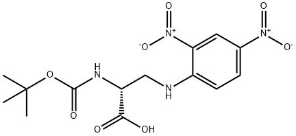 D-Alanine, N-[(1,1-dimethylethoxy)carbonyl]-3-[(2,4-dinitrophenyl)amino]- Structure