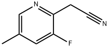 2-Pyridineacetonitrile, 3-fluoro-5-methyl- Structure