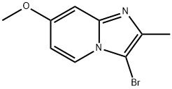 Imidazo[1,2-a]pyridine, 3-bromo-7-methoxy-2-methyl- Structure