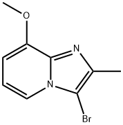 Imidazo[1,2-a]pyridine, 3-bromo-8-methoxy-2-methyl- Structure