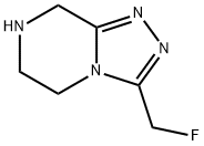 1,2,4-Triazolo[4,3-a]pyrazine, 3-(fluoromethyl)-5,6,7,8-tetrahydro- Structure