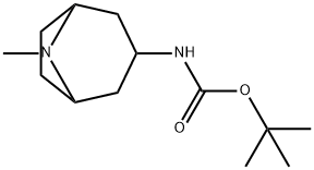 Carbamic acid, N-(8-methyl-8-azabicyclo[3.2.1]oct-3-yl)-, 1,1-dimethylethyl ester Structure