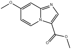 Imidazo[1,2-a]pyridine-3-carboxylic acid, 7-methoxy-, methyl ester Structure