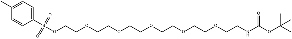 t-Boc-N-amido-PEG6-Tos 구조식 이미지