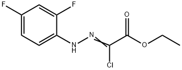 ethyl 2-chloro-2-[2-(2,4-difluorophenyl)hydrazin-1-ylidene]acetate Structure