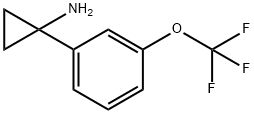 Cyclopropanamine, 1-[3-(trifluoromethoxy)phenyl]- Structure