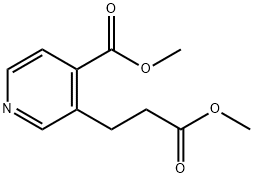 3-Pyridinepropanoic acid, 4-(methoxycarbonyl)-, methyl ester Structure