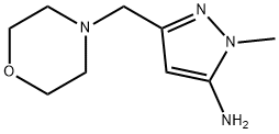 1-methyl-3-(morpholin-4-ylmethyl)-1H-pyrazol-5-amine Structure