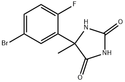 2,4-Imidazolidinedione, 5-(5-bromo-2-fluorophenyl)-5-methyl- Structure