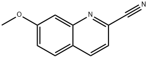 2-Quinolinecarbonitrile, 7-methoxy- Structure