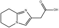 Imidazo[1,2-a]pyridine-2-acetic acid, 5,6,7,8-tetrahydro- Structure