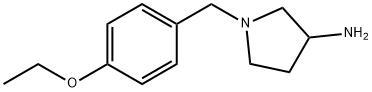 3-Pyrrolidinamine, 1-[(4-ethoxyphenyl)methyl]- Structure