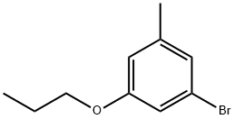 Benzene, 1-bromo-3-methyl-5-propoxy- Structure