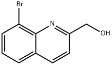 2-Quinolinemethanol, 8-bromo- Structure