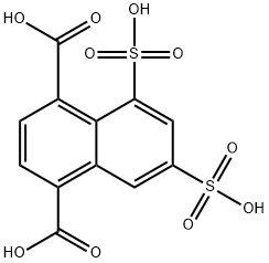 5,7-disulfonaphthalene-1,4-dicarboxylic acid 구조식 이미지