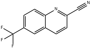 2-Quinolinecarbonitrile, 6-(trifluoromethyl)- 구조식 이미지