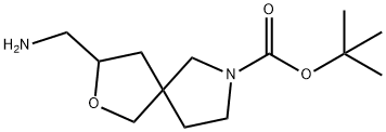 tert-Butyl 3-(aminomethyl)-2-oxa-7-azaspiro[4.4]nonane-7-carboxylate Structure