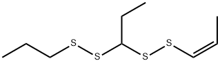 Disulfide, 1-(1-propenyldithio)propyl propyl, (Z)- (9CI) Structure