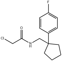 2-chloro-N-{[1-(4-fluorophenyl)cyclopentyl]methyl}acetamide Structure