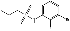 1-Propanesulfonamide, N-(3-bromo-2-fluorophenyl)- 구조식 이미지
