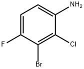 Benzenamine, 3-bromo-2-chloro-4-fluoro- Structure