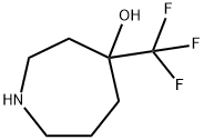 1H-Azepin-4-ol, hexahydro-4-(trifluoromethyl)- Structure