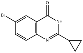 6-Bromo-2-cyclopropylquinazolin-4(3H)-one 구조식 이미지