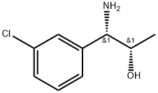 (1S,2S)-1-AMINO-1-(3-CHLOROPHENYL)PROPAN-2-OL Structure