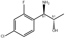 (1R,2S)-1-AMINO-1-(4-CHLORO-2-FLUOROPHENYL)PROPAN-2-OL Structure