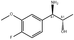 (1R,2S)-1-AMINO-1-(4-FLUORO-3-METHOXYPHENYL)PROPAN-2-OL Structure