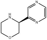 Morpholine, 3-(2-pyrazinyl)-, (3S)- 구조식 이미지