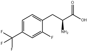 (2S)-2-amino-3-[2-fluoro-4-(trifluoromethyl)phenyl]propanoic acid Structure