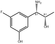 3-((1S,2S)-1-AMINO-2-HYDROXYPROPYL)-5-FLUOROPHENOL Structure