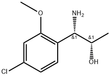 (1S,2S)-1-AMINO-1-(4-CHLORO-2-METHOXYPHENYL)PROPAN-2-OL 구조식 이미지