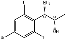 (1S,2S)-1-AMINO-1-(4-BROMO-2,6-DIFLUOROPHENYL)PROPAN-2-OL Structure