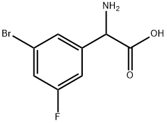 2-amino-2-(3-bromo-5-fluorophenyl)acetic acid Structure