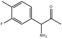 1-AMINO-1-(3-FLUORO-4-METHYLPHENYL)ACETONE Structure